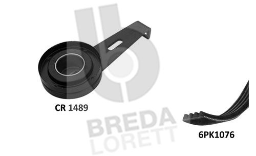 BREDA LORETT Поликлиновой ременный комплект KCA0020
